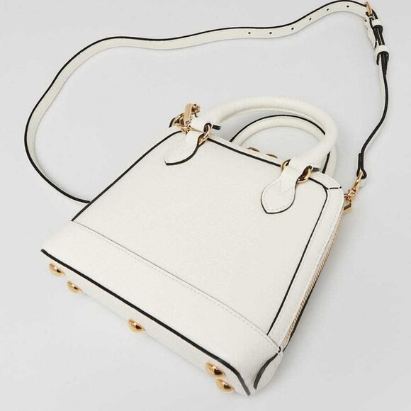 Gucci x Adidas White/Black Smooth Leather 1955 Horsebit Mini Bag - Picture 3 of 11